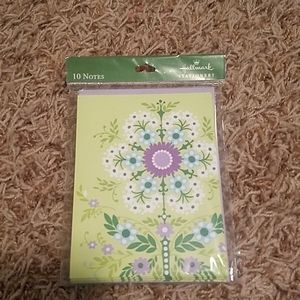 Hallmark Stationary blank inside 10 cards/envelope